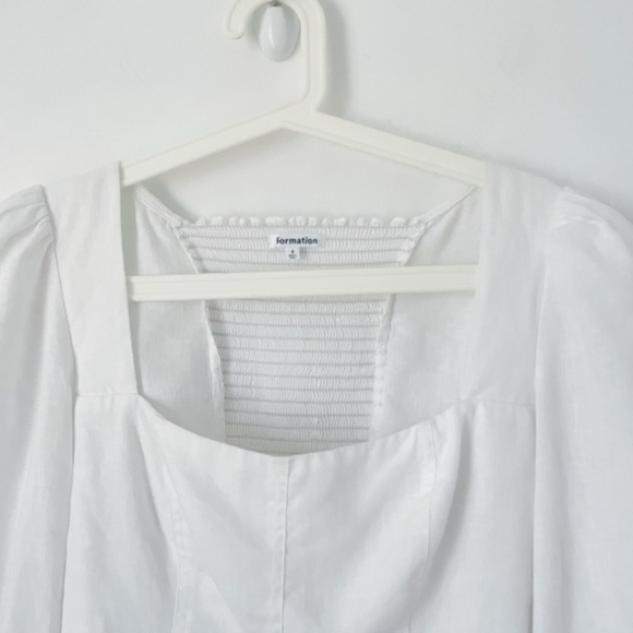 Reformation White Puff Sleeve Top - Picture 10 of 16